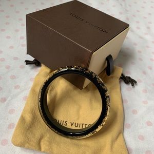 Louis Vuitton Black Resin Bangle